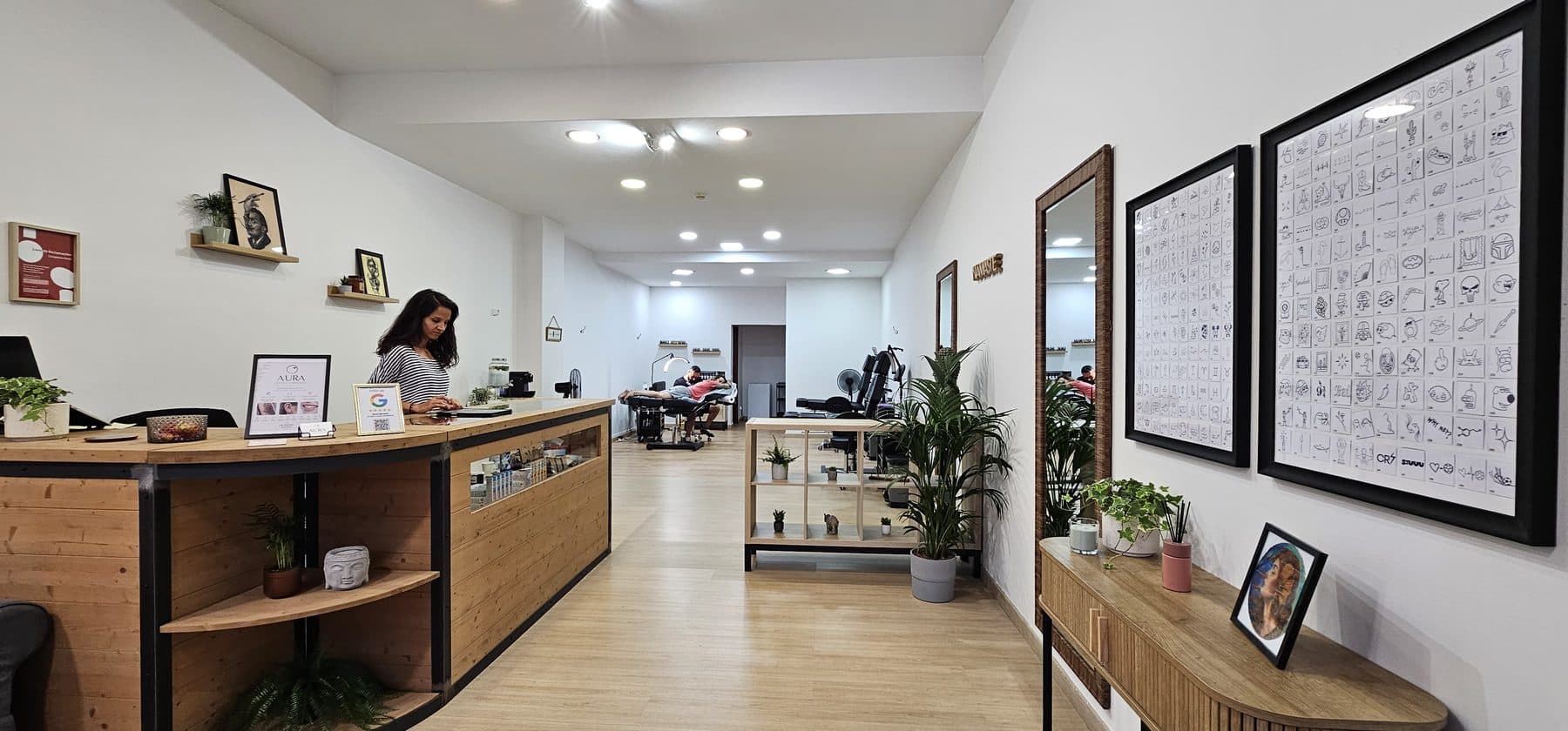 Studio reception area